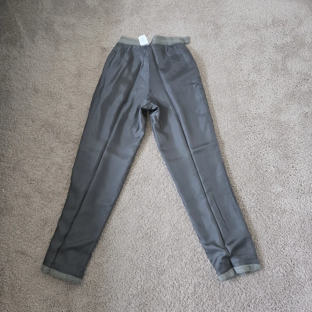 Vintage Joan and David High-waisted Womens Wool Pants Size 10 Lined Preppy 80s - Picture 10 of 15